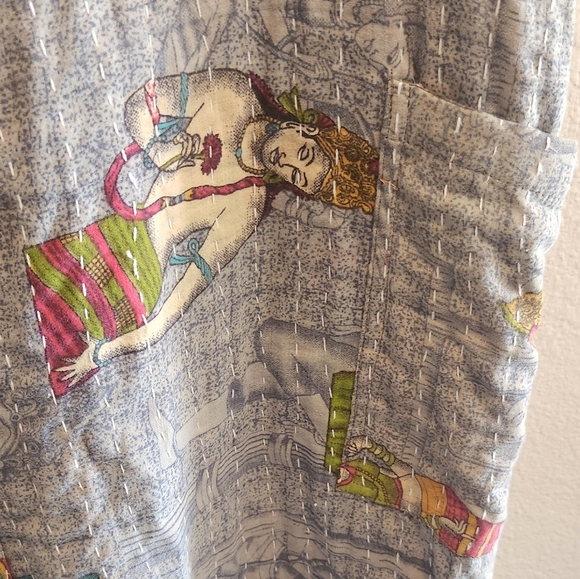 Handmade in India wide leg Overalls NWOT - Picture 7 of 11